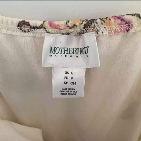 Motherhood Cream Butterfly Hi Lo Dress - Small Spaghetti Straps - Picture 5 of 5